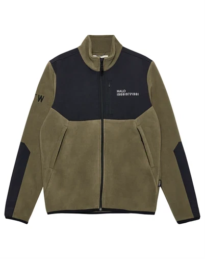 Halo - Blocked Zip Fleece - Capers